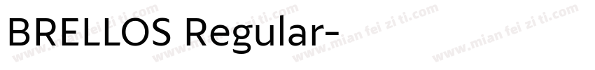 BRELLOS Regular字体转换